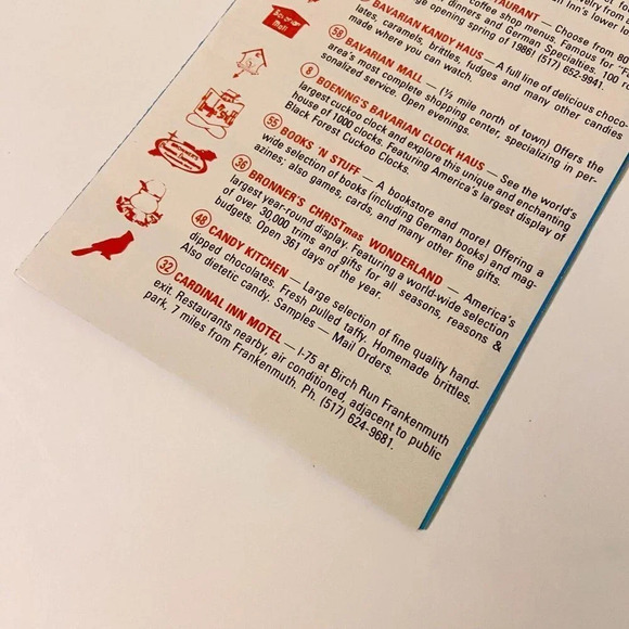 Vintage Frankenmuth Explore Michigans  Little Bavaria Map Brochure Pamphlet - Picture 6 of 14